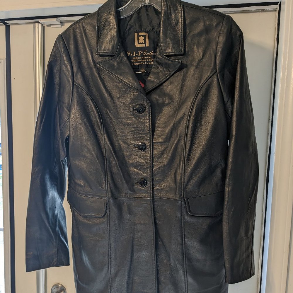 VIP lambskin leather jacket